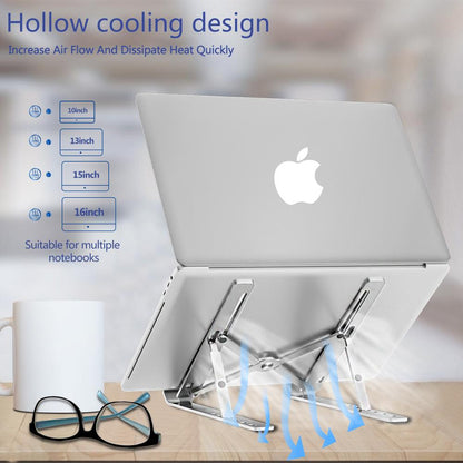 Foldable Aluminium Laptop Stand – 6-Height Adjustable